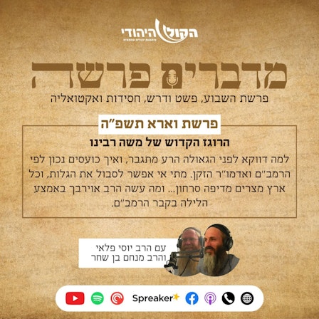 מדברים פרשה - הקול היהודי
