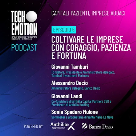 Tech.Emotion - Capitali pazienti, imprese audaci