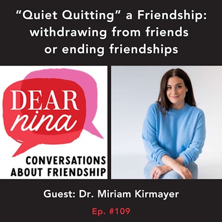 Dear Nina: Conversations About Friendship