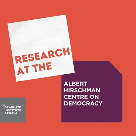 Research at the Albert Hirschman Centre on Democracy